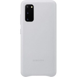 Officiell Leather Cover Samsung Galaxy S20 Skal - Grå