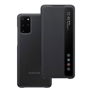 Officieel Samsung Galaxy S20 Plus Clear View Cover Hoesje - Zwart