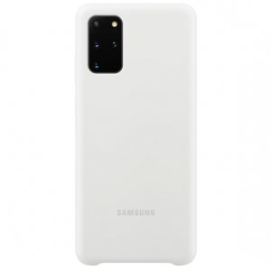 Offisielle Silicone Cover Samsung Galaxy S20 Plus Deksel - Hvit