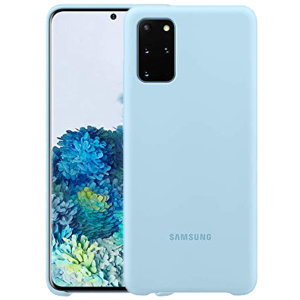 Coque Officielle Samsung Galaxy S20 Plus Silicone Cover – Bleu ciel