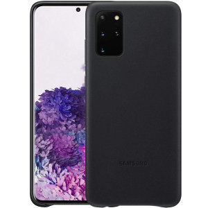 Offizielle Samsung Galaxy S20 Plus Leather Cover Hülle - Schwarz