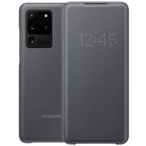 Officieel Samsung Galaxy S20 Ultra LED View Cover Hoesje - Grijs