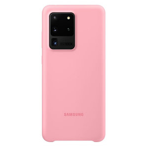 Offisielle Silicone Cover Samsung Galaxy S20 Ultra Deksel - Rosa