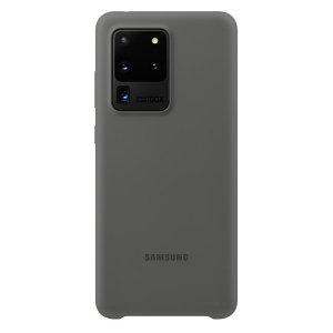 Offizielle Silicone Cover Samsung Galaxy S20 Ultra Hülle - Grau