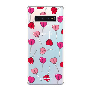 Give your Samsung S10 Plus a cute new look with this Valentines Lollypop design phone case from LoveCases. Cute but protective, the ultra-thin case provides slim fitting and durable protection against life's little accidents