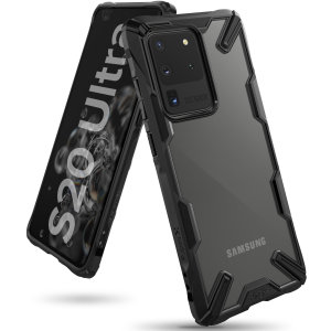 Keep your Samsung Galaxy S20 Ultra protected from bumps and drops with the Rearth Ringke Fusion X tough case in Black. Featuring a 2-part, Polycarbonate design, this case lives up to military drop-test standards.