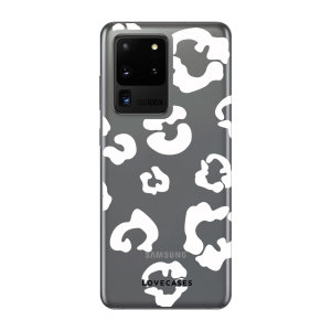 Give your Samsung Galaxy S20 5G Ultra a cute new look with this White Leopard design phone case from LoveCases. Cute but protective, the ultra-thin case provides slim fitting and durable protection against life's little accidents