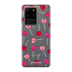 Give your Samsung Galaxy S20 Ultra 5G a cute new look with this Valentines Lollypop design phone case from LoveCases. Cute but protective, the ultra-thin case provides slim fitting and durable protection against life's little accidents