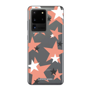 Give your Samsung Galaxy S20 5G Ultra a cute new look with this Pink Star design phone case from LoveCases. Cute but protective, the ultra-thin case provides slim fitting and durable protection against life's little accidents