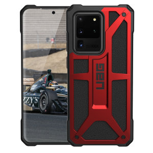 The UAG Monarch in Crimson for the Samsung Galaxy S20 Ultra is quite possibly the king of protective cases. With 5 layers of premium protection and moulded from the finest materials, your Galaxy S20 Ultra is safe, secure and remains stylish.