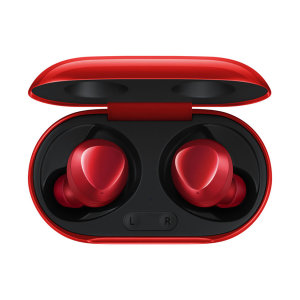 Samsung brings you the next generation of headphones with the all new Samsung Galaxy buds+ in Red. Created with cutting edge technology these wireless Galaxy Buds are superior in sound quality, microphone quality and being convenient all round.