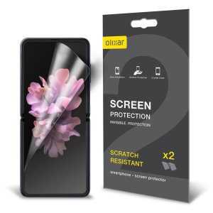Olixar Samsung Galaxy Z-Flip Film Screen Protector 2-in-1 Pack