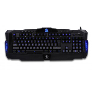 The Rebeltec Full Size Legend Gaming Keyboard has an illuminated LED Backlight which sets the mood for your gaming experience. With the added convenience of 8 multi-media keys is perfect for your PC Gaming needs.