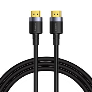Baseus Extra Long Braided HDMI Cable for TVs and Monitors - 3m - Grey
