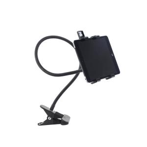 Consisting of an extra long holder and clip-on mounting clamp, the Kikkerland Gooseneck can be attached to any surface with a thickness up to 80mm - including desks, beds, tables, kitchen worktops and more. Get the ideal view of your device no matter what