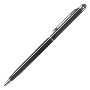Classic and elegant, this ball point Stylus Pen in black is a sleek writing instrument while also doubling as a high quality capacitive stylus for touchscreen smartphone and tablet devices. The stylus is great for work and leisure use.