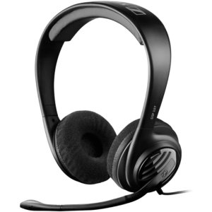 Open Supra-aural audio experience with the Sennheiser Audio Headphones. With a high degree of comfort, these headphones also feature a noise-cancelling microphone and a PCV 05 adaptor for gaming experience. Compatible for work or general use.