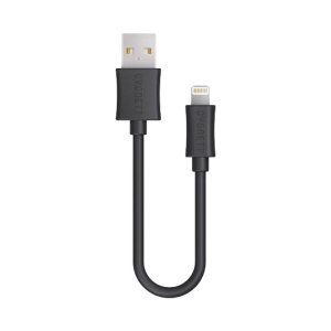 The Cygnett Lightning to USB cable in black can be used to connect your Apple Lightning device (i.e. iPhone, iPad, iPod) to a laptop, MacBook or any USB mains chargers for efficient charging. The cable is just 10cm long, so it will never get in the way