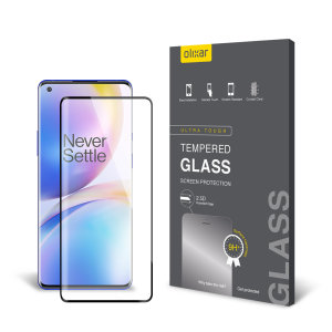 Olixar OnePlus 8 Pro Tempered Glass Screen Protector - Black