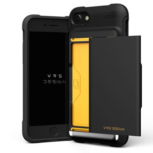 Protect your iPhone SE 2020 with this precisely designed Damda Glide Shield case in matt black from VRS. Made with tough yet slim material, this hard-shell construction with soft core features patented sliding technology to store two credit cards or ID.