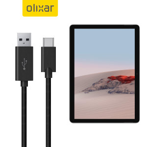 Olixar USB-C Microsoft Surface Go 2 Charging Cable - Black 1m