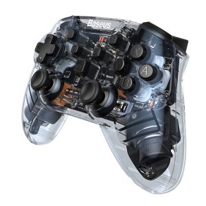 Connect the Baseus Wireless Gamepad to your nintendo switch / switch lite for the ultimate gaming experience. With a cool transparent design, this Gamepad has a motion sensor and vibrating functions to take your gaming experience to the next level.