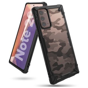 Ringke Fusion X Design Samsung Galaxy Note 20 Tough Case  - Camo Black