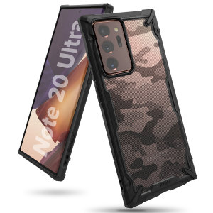 Keep your Samsung Note 20 Ultra 4G/5G protected from bumps & drops with the Rearth Ringke X Design tough case in Camo Black. Featuring a 2-part, Polycarbonate design, this case lives up to military drop-test standards whilst being incredibly stylish