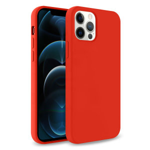 Olixar Soft Silicone iPhone 12 Pro Max Case - Red