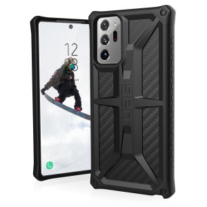 The UAG Monarch in Carbon Fibre for the Samsung Note 20 Ultra is quite possibly the king of protective cases. With 5 layers of protection and the finest materials, your Note 20 Ultra is safe, secure & in some style too. Compatible with 4G and 5G variants.