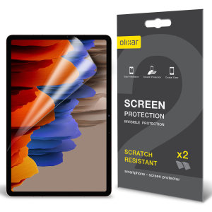 Olixar Samsung Galaxy Tab S7 Film Screen Protector 2-in-1 Pack