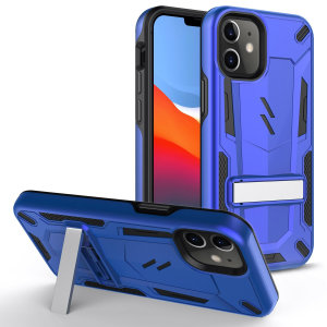 Protect your iPhone 12 mini from bumps and scrapes with this blue/black Zizo Transform case. Comprised of an inner TPU case and an outer impact-resistant shell, the Zizo Hybrid Transformer Case offers a sturdy and robust protection for your phone.
