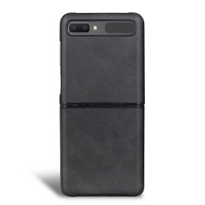 Olixar Leather-Style Samsung Galaxy Z-Flip 5G Case - Black