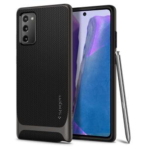 The Spigen Neo Hybrid in gunmetal colour is the new leader in lightweight protective cases. Spigen's new Air Cushion Technology reduces the thickness of the case while providing optimal corner protection for your Samsung Galaxy Note 20.