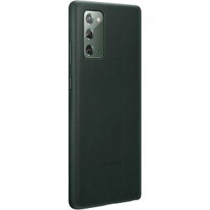 Official Samsung Galaxy Note 20 5G Leather Cover Case - Green