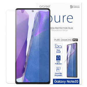 Protect all of your Samsung Galaxy Note 20 5G's beautiful display with an edge to edge tempered glass screen protectors from Araree. With superb clarity & a durable construction this is the perfect way to keep your screen protected from scratches & drops.