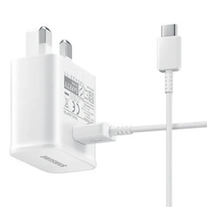 Official Samsung Note 20 Ultra Fast Charger & USB-C Cable - White