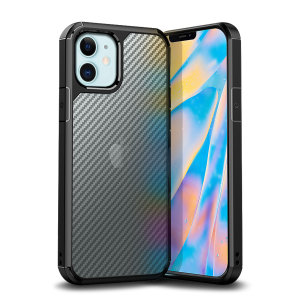 The Olixar ExoShield Carbon bumper case works with Apple MagSafe charger and provides a slim, stylish design, with reinforced shock protection against damage. With a semi-transparent back to showcase your device through a premium carbon fibre overlay.