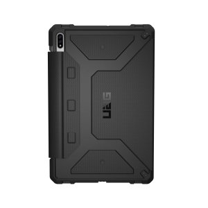 Equip your Samsung Galaxy Tab S7 with extreme, military-grade protection with the Metropolis Flip case in black from UAG. Impact and water resistant, this is the ideal way of protecting your Tab S7 and comes with an S-pen holder.