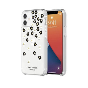 The Kate Spade New York iPhone 12 mini scattered flowers case is perfect for adding that extra bit of style to your day. It provides a beautiful aesthetic, as well as providing excellent shock absorption and scratch resistance.