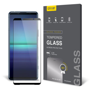 Olixar Full Cover Tempered Glass Screen Protector - For Sony Xperia 5 II