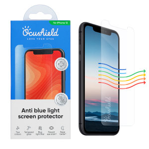 Protect your iPhone 12 from drops and scratches with this medically accredited, tempered glass screen protector from Ocushield. Rest assured in its anti-bacterial technology against surface bacteria, and anti-blue light to prevent eye strain.
