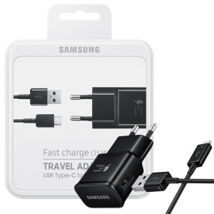 Official Samsung Galaxy S20 FE Fast EU Charger & USB-C Cable - Black