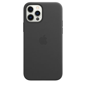 Official Apple iPhone 12 Pro Max Leather Case with MagSafe - Black