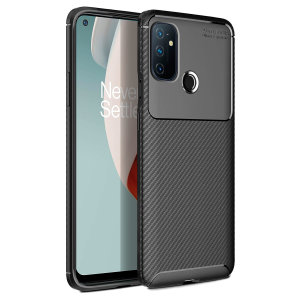 Olixar Carbon Fibre Oneplus Nord N100 Case - Black