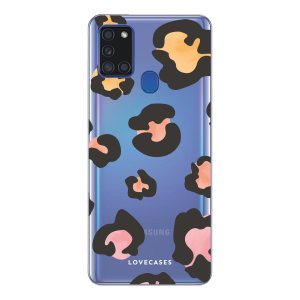 Lovecases Samsung Galaxy A21s Gel Case - Colourful Leopard