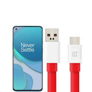 Official OnePlus 8T Warp Charge USB-C Charging Cable 1m - Red