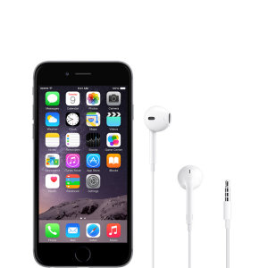 Official Apple iPhone 6 EarPods with 3.5mm Headphone Plug - White
