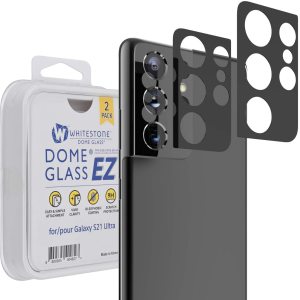 Whitestone Dome EZ 2 Pack Camera Protector - For Samsung Galaxy S21 Ultra