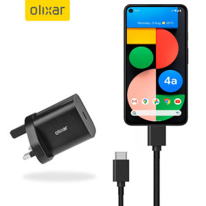 Olixar Google Pixel 4a 5G 20W USB-C Fast Mains Charger & 1.5m Cable